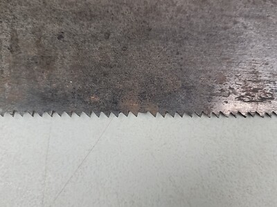 RARE UNUSUAL VINTAGE HENRY DISSTON & SON HAND SAW W/ RIVETED