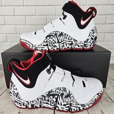 NEW Nike Zoom LeBron 4 Men's Sz 9.5 Graffiti Basketball Shoes 2023 DJ4888-100  