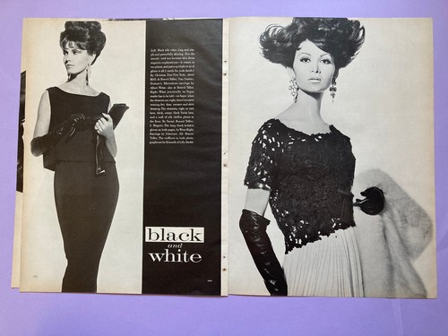 Black white Irving Penn photographie 1960 éditorial mode magazine vintage presse - Picture 3 of 3