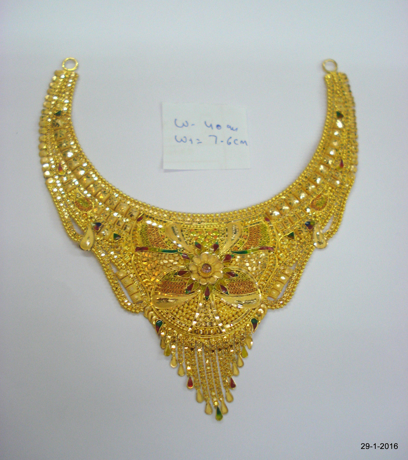 22kt gold necklace traditional design gold choker filigree work handmade |  eBay