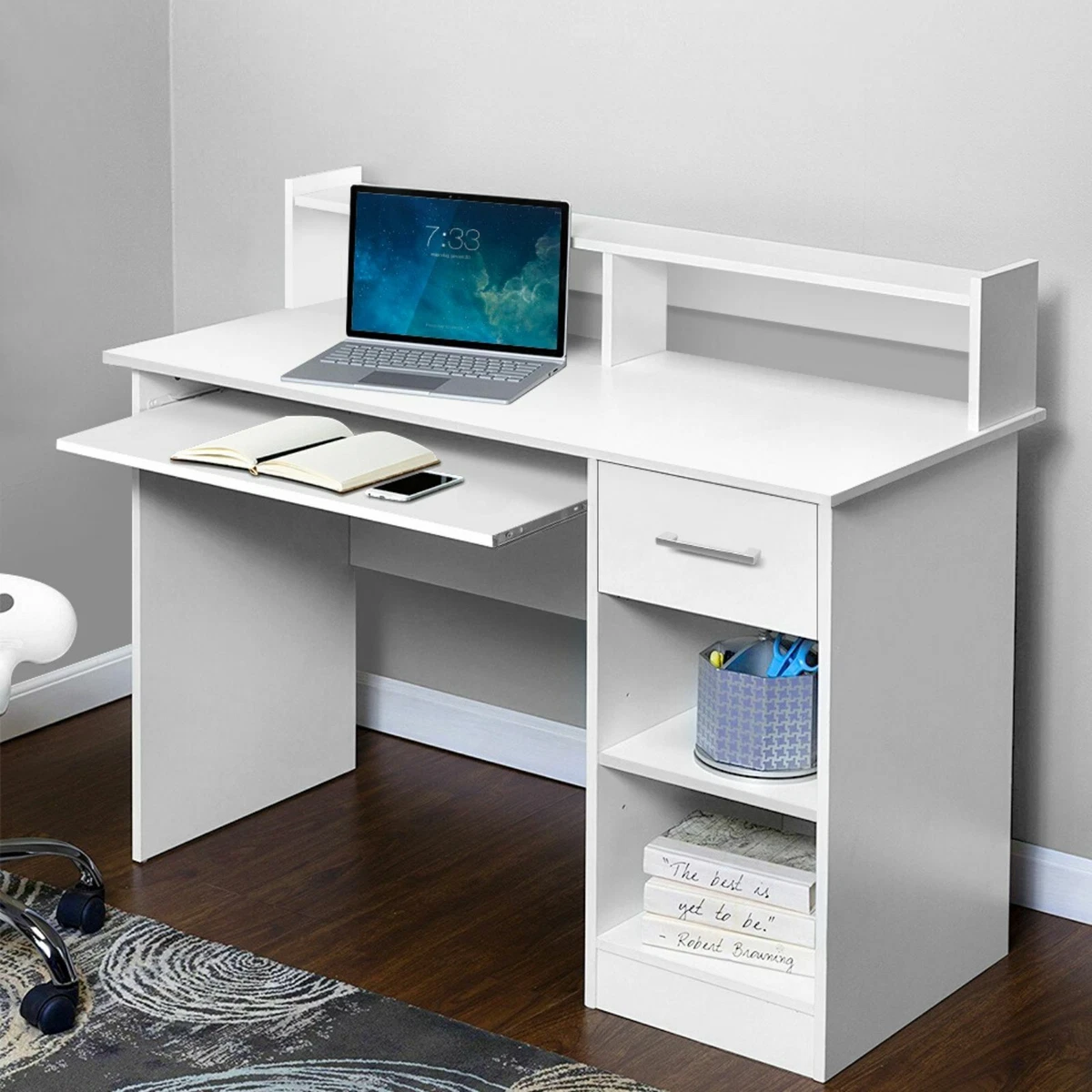 Artiss office computer desk study 2024 table workstation student bookshelf storage drawers
