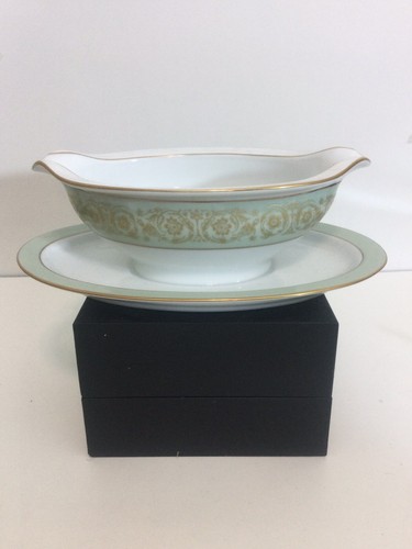Noritake Viscount Gravyboat and underplate 6845 Japan Displayed Only - Picture 2 of 4