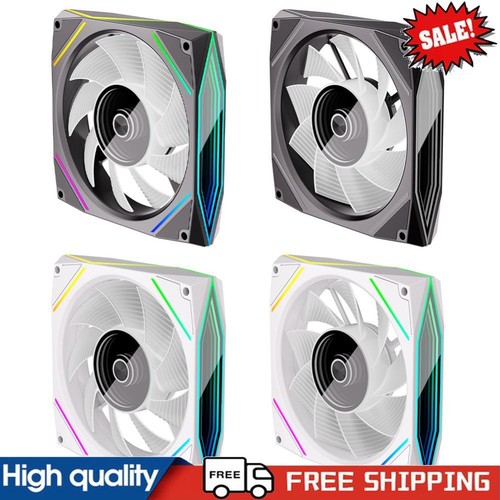 120mm ARGB Silent Computer Fan 800-1800RPM 4pin PWM 12V Large Air Volume 71 CFM