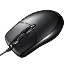 Sanwa wired optical mouse black MA-130HUBK USB A connection Large 2013 Model NEW