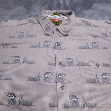 Wrangler Hero Outdoor Gear Largemouth Bass Fishing All Over Shirt XL Button Down