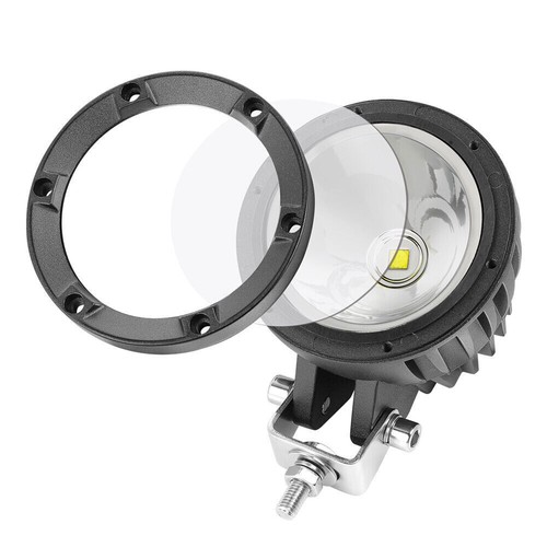 Luces de trabajo LED redondas ámbar de 2x3""/4"" parachoques para conducir pods punto todoterreno ATV SUV NIEBLA - Imagen 19 de 90