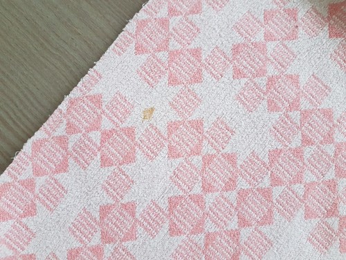 DDR Ostalgie Babydecke Kinderdecke 146 x 88 cm rosa weiß - Bild 3 von 6