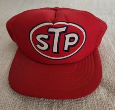 VTG STP Gas Oil Trucker Hat GOOD FOAM Mesh Snapback Patch Made In USA 80s RARE
