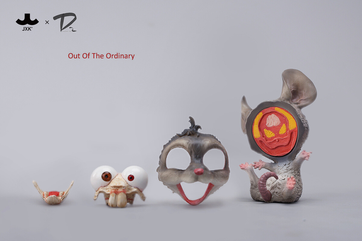 JXK JXKD201 The Chinese Zodiac Series Rat Resin Figurines