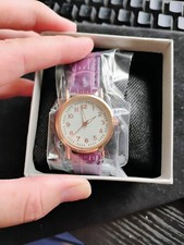 Purple band women's watch