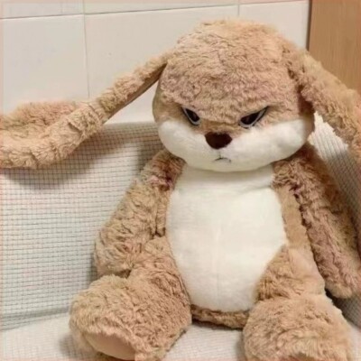 Ostern Geschenk Große Grumpy Rabbit Plüsch Soft Bunny Angry Mad Cute Fluffy 2025