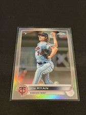 2022 Topps Chrome Refractor Joe Ryan - Minnesota Twins