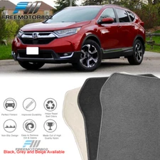 Fits 17-22 Honda CR-V Nylon Car Floor Mats Carpet Front & Rear 3PC - Gray