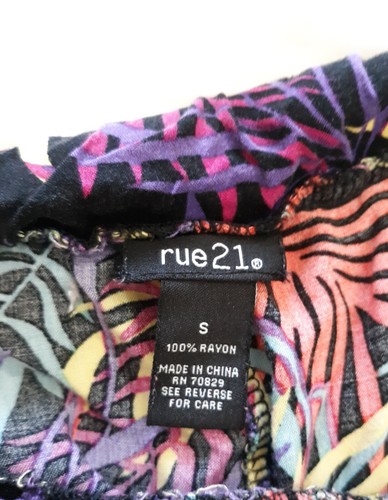 Vintage 90er Jahre No Boundaries Shorts tropischer Druck Damen Größe S - Bild 6 von 6