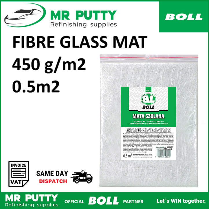 Glass Fibre Mat BOLL 450g/m2 Fiber Glass Woven Roving Car Body Filler Van Boat