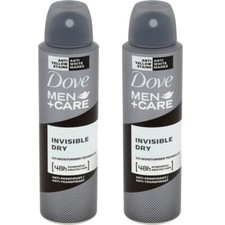 2 Pack Dove Men  Care Invisible Dry Anti Perspirant Deodorant Spray, 150ML