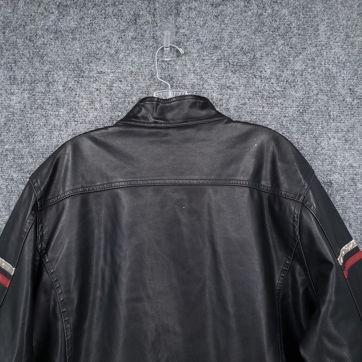 VINTAGE Arizona Jacket Mens L Large Black Faux Leather VINTAGE Arizona Jacket Mens L Large Black Faux Leather