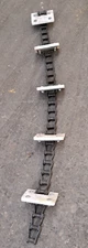 #240H CLEAN GRAIN ELEVATOR CHAIN 75" LONG 2" PITCH 3-1/2" OW 2" IW 5 PADDLES