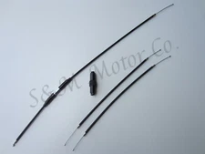 NORTON COMMANDO THROTTLE CABLE ASSEMBLY UK BAR 1969-74 06-4137, 03-3145, 01-9824
