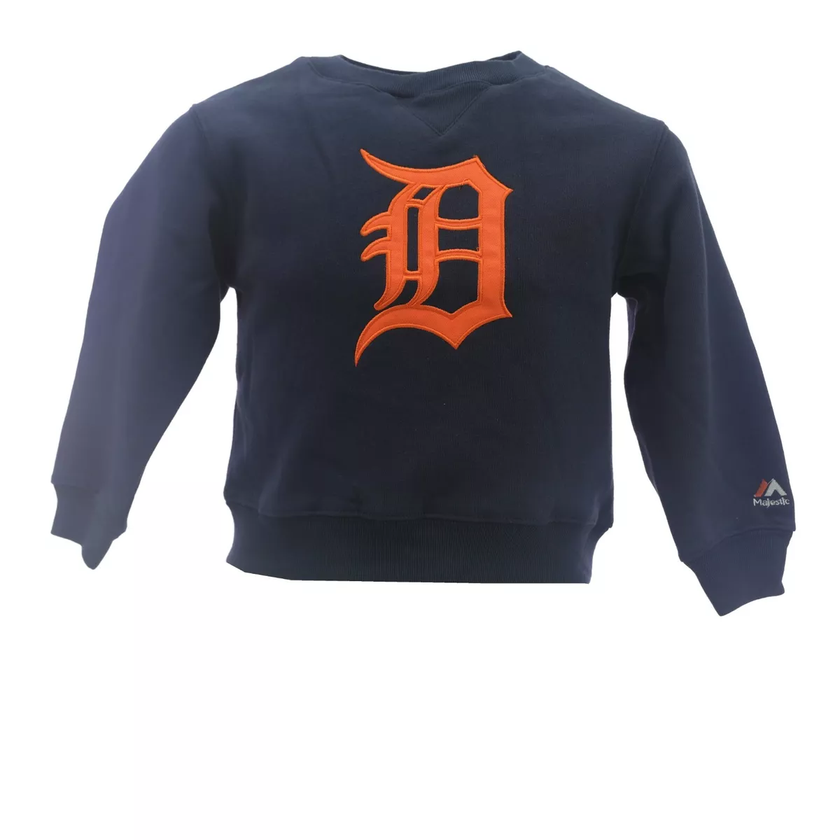 Detroit Tigers Official MLB Majestic Apparel Youth Kids Size Sweatshirt New  Tags