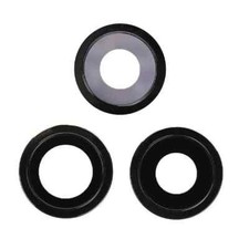 For Apple iPhone 12 Pro Replacement Camera Lens With Bezel (Black)