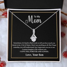 To My Mom Necklace, Mama, Gift From Son For Birthday, Mother 's Day Gift