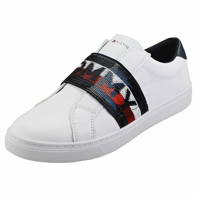 tommy hilfiger slip on logo trainers