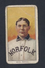 T206 CHARLIE SEITZ - NORFOLK TARS  - SOUTHERN LEAGUE - PIEDMONT 350 - NICE!!