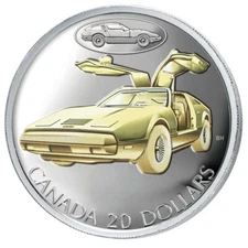 Canada 2003 Bricklin SV-1 Sports Car $20 Silver Transportation Series Gilded Prf