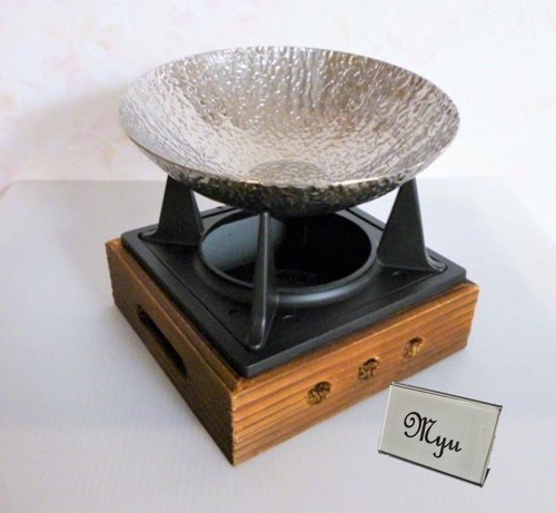 Japanese Tabletop Hot Pot & Wood Stove w/Reversible Trivet Set Solo Cooker