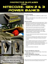 Nitecore Gen 2 and Gen3 Protective Slip Case - Free USA Ship!