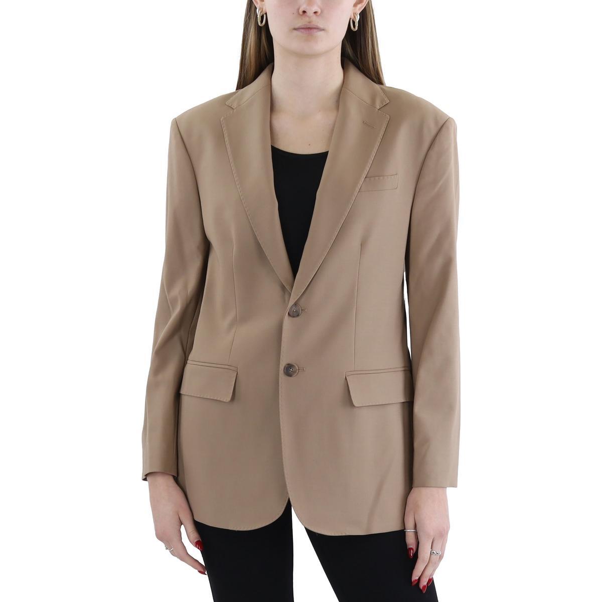 Polo Ralph Lauren Womens Wool Business Career Two-Button Blazer Jacket BHFO 1361