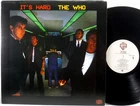 WARNER BROS The Who IT'S HARD 1982 w/Inner Sleeve SPECIALTY RECORDS W1-23731 NM