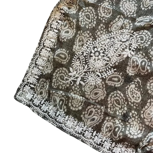 Marie France Van Damme NWOT Silk Paisley Embroidered Kimono Swim Beach Cover Up - Picture 7 of 8