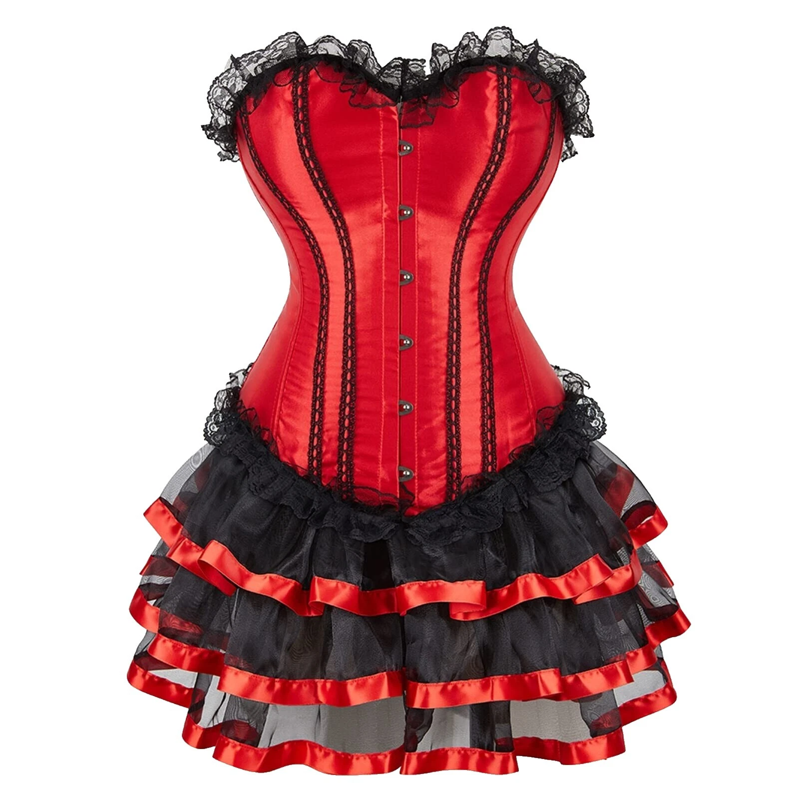 Vestidos femininos Fantasia Steampunk Preto