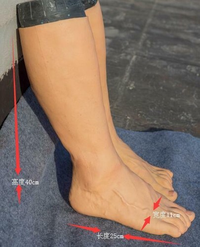Künstliche Silikonprothese Fußärmel Leggings Abdeckung Narben schützen Verletzte - Bild 11 von 11