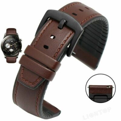 22mm Ersatz Leder Armband Für Samsung Gear S3 Classic/Frontier Galaxy Watch 46mm