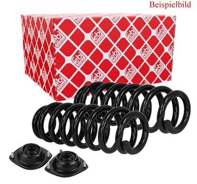 2x FEBI BILSTEIN Fahrwerksfeder Feder +Domlager Hinten für Ford Mondeo III