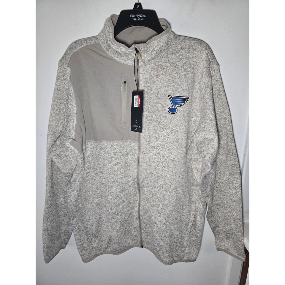 Chaqueta Antigua St Louis Azul Para Hombres Peso Medio Cremallera Talla Grande Nueva Con Etiquetas Foto 2 de 4