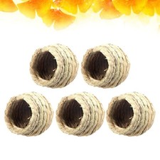 5 Pcs Pigeon Nesting Box Weaving Grass Woven Bird Cage Spawning Breeding