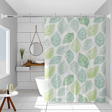 Image of Vllcsla Shower Curtain 200/240 Drop, W 78.7" x L 94.5" (1 Panels), Green