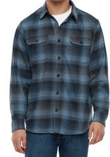 Orvis Men s Long Sleeve Plaid Flannel Shirt Size Medium Blue Navy Gray NWT NEW