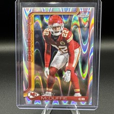 2025 Topps Chrome Football Trent McDuffie Raywave Refractor 154 Kansas Chiefs 