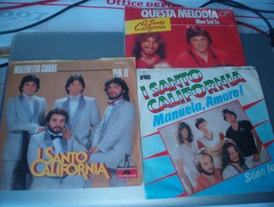 3 Singles von : I Santo California / Maledetto Cuore / Manuela Amore / Questa Me