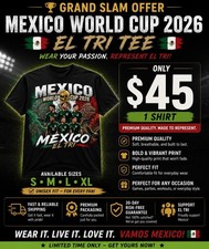 Mexico El Tri World Cup 2026 Soccer Graphic Shirt T-Shirt, Black