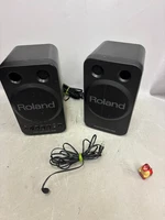 Roland MA-8 Stereo Micro Monitor Powered Speaker Pair Tested Working Japan