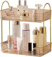 Bathroom Counter Organizer Countertop Storage Cosmetics Skincare Shelf Makeup