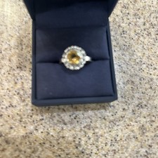 Round 2.00 ct Genuine Citrine Solitaire Ring
