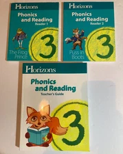 Lot HORIZONS PHONICS AND READING Teacher's Guide grade 3 READER 1 and 2 of 3