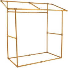 Fun Express Portable Bar Table Stand - Gold Tabletop Tent Base for 